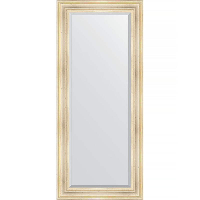 Зеркало Evoform Exclusive 159х69 BY 3575 с фацетом в багетной раме - Травленое серебро 99 мм