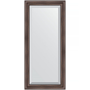 Зеркало Evoform Exclusive 111х51 BY 1144 с фацетом в багетной раме - Палисандр 62 мм
