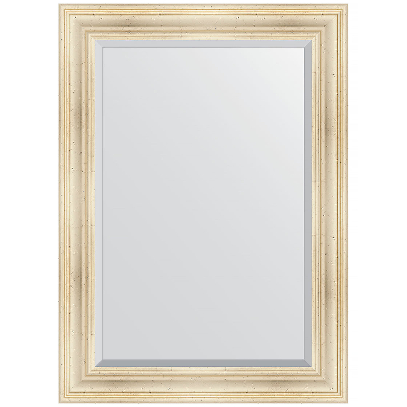Зеркало Evoform Exclusive 109х79 BY 3471 с фацетом в багетной раме - Травленое серебро 99 мм