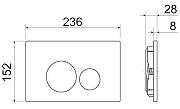 Комплект унитаза с инсталляцией Ceramicanova Metric CN3007_1001B_1000 с сиденьем Микролифт и Черной матовой клавишей смыва-14