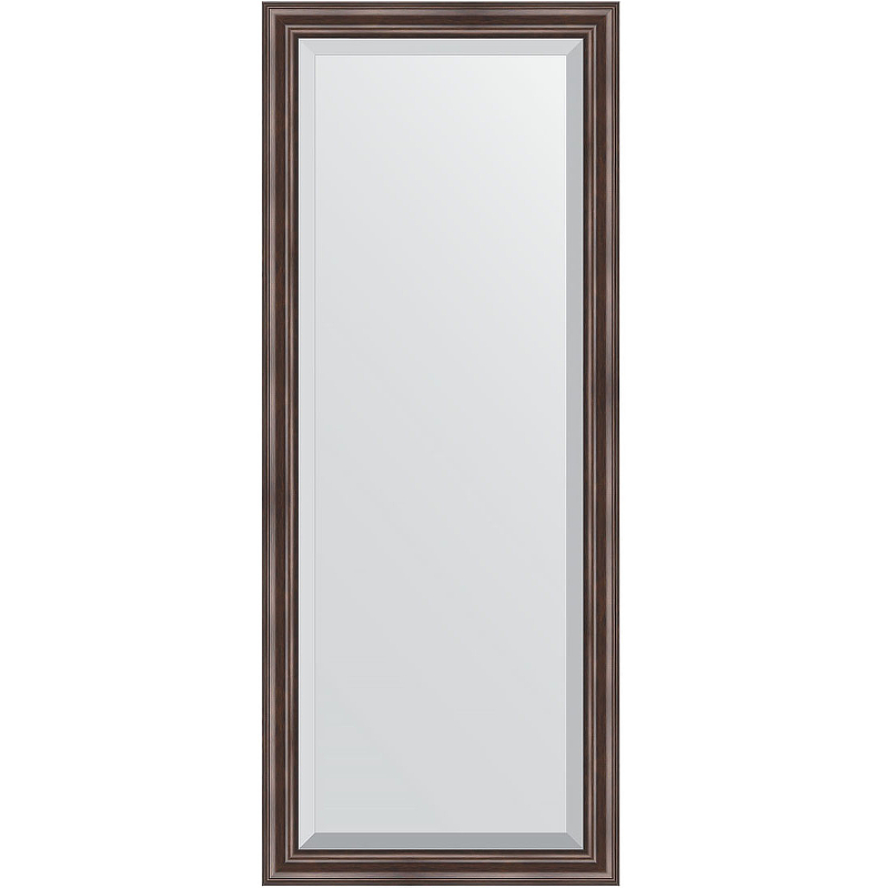 Зеркало Evoform Exclusive 151х61 BY 1184 с фацетом в багетной раме - Палисандр 62 мм зеркало evoform exclusive 151х61 by 1183 с фацетом в багетной раме сосна 62 мм
