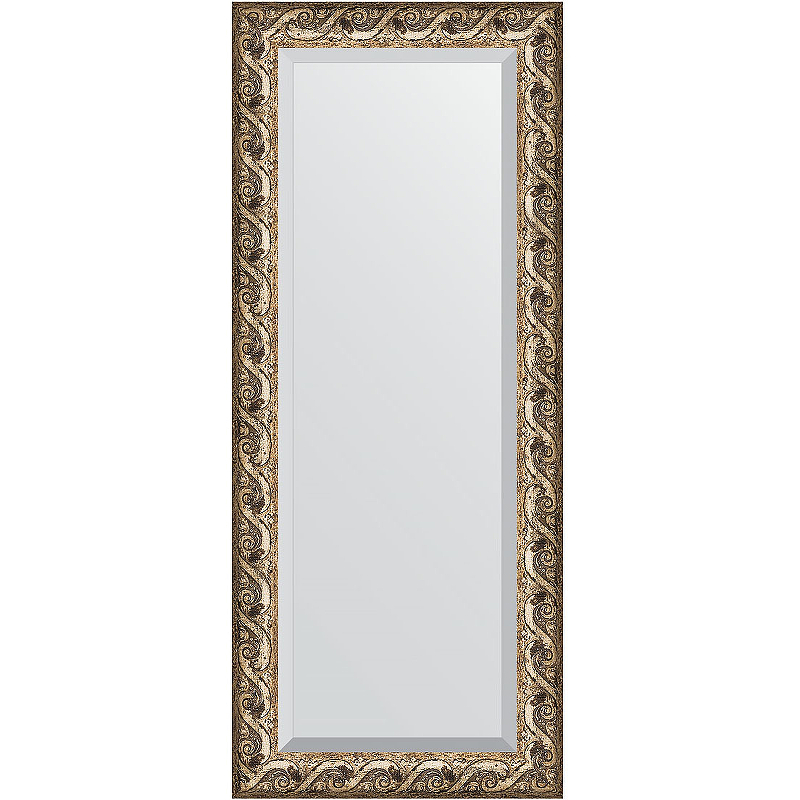 цена Зеркало Evoform Exclusive 146х61 BY 1269 с фацетом в багетной раме - Фреска 84 мм