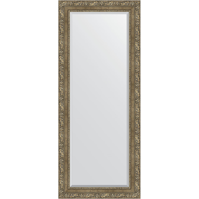 Зеркало Evoform Exclusive 145х60 BY 3541 с фацетом в багетной раме - Виньетка античная латунь 85 мм
