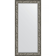 Зеркало Evoform Exclusive 169х79 BY 3598 с фацетом в багетной раме - Византия серебро 99 мм