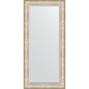 Зеркало Evoform Exclusive 170х80 BY 3608 с фацетом в багетной раме - Виньетка серебро 109 мм