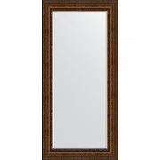 Зеркало Evoform Exclusive 172х82 BY 3611 с фацетом в багетной раме - Состаренная бронза с орнаментом 120 мм