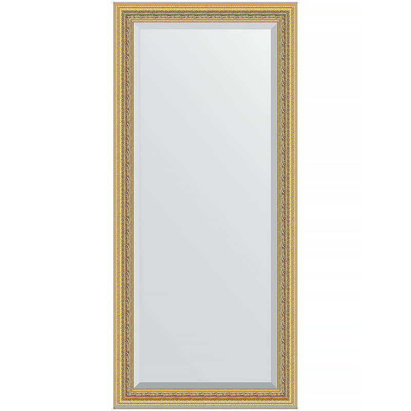 Зеркало Evoform Exclusive 165х75 BY 1304 с фацетом в багетной раме - Сусальное золото 80 мм