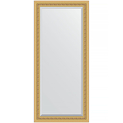 Зеркало Evoform Exclusive 165х75 BY 1304 с фацетом в багетной раме - Сусальное золото 80 мм