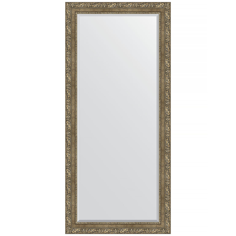 Зеркало Evoform Exclusive 165х75 BY 3593 с фацетом в багетной раме - Виньетка античная латунь 85 мм