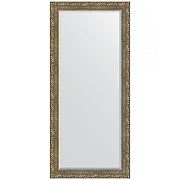 Зеркало Evoform Exclusive 165х75 BY 3593 с фацетом в багетной раме - Виньетка античная латунь 85 мм