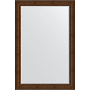 Зеркало Evoform Exclusive 182х122 BY 3637 с фацетом в багетной раме - Состаренная бронза с орнаментом 120 мм