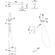 Душевая система Abber Emotion AF8817 Хром-2