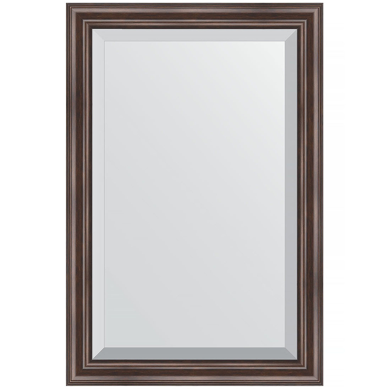 Зеркало Evoform Exclusive 91х61 BY 1174 с фацетом в багетной раме - Палисандр 62 мм