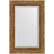 Зеркало Evoform Exclusive 89х59 BY 3422 с фацетом в багетной раме - Вензель бронзовый 101 мм