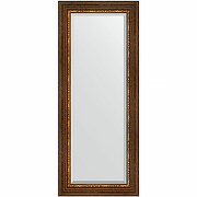 Зеркало Evoform Exclusive 136х56 BY 3517 с фацетом в багетной раме - Римская бронза 88 мм
