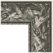 Зеркало Evoform Exclusive 89х59 BY 3416 с фацетом в багетной раме - Византия серебро 99 мм-2