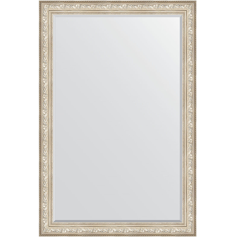 Зеркало Evoform Exclusive 180х120 BY 3634 с фацетом в багетной раме - Виньетка серебро 109 мм