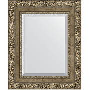 Зеркало Evoform Exclusive 55х45 BY 3359 с фацетом в багетной раме - Виньетка античная латунь 85 мм