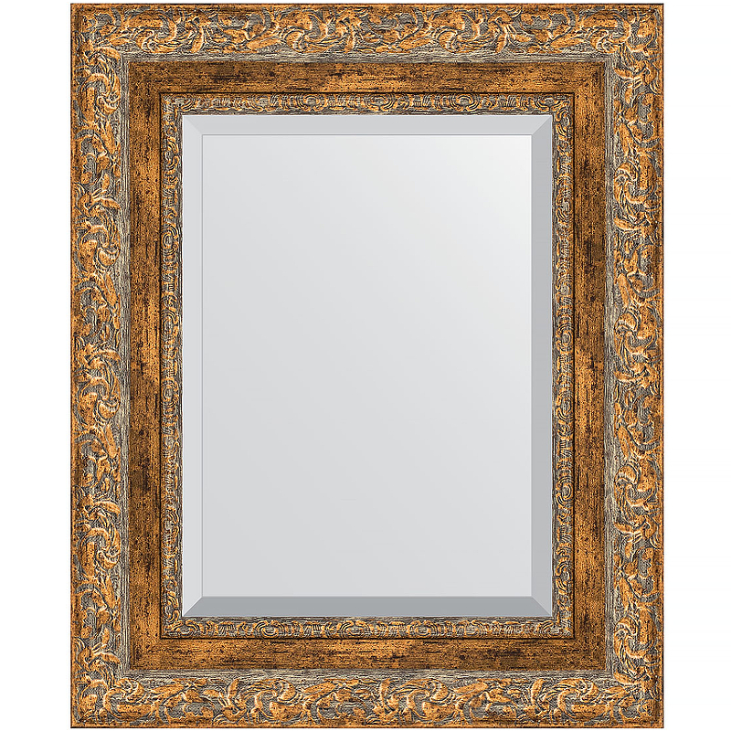Зеркало Evoform Exclusive 55х45 BY 3358 с фацетом в багетной раме - Виньетка античная бронза 85 мм