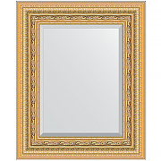 Зеркало Evoform Exclusive 55х45 BY 1366 с фацетом в багетной раме - Сусальное золото 80 мм