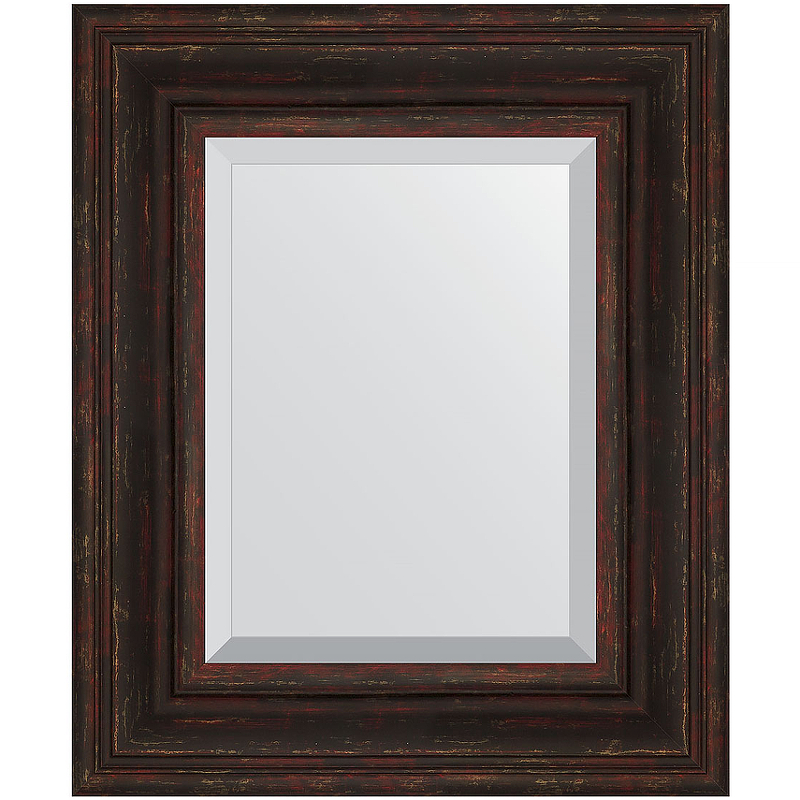Зеркало Evoform Exclusive 59х49 BY 3369 с фацетом в багетной раме - Темный прованс 99 мм зеркало evoform definite 112х62 by 3094 в багетной раме темный прованс 99 мм