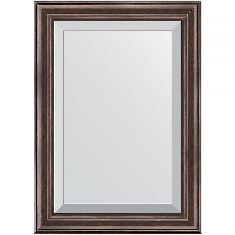 Зеркало Evoform Exclusive 71х51 BY 1124 с фацетом в багетной раме - Палисандр 62 мм