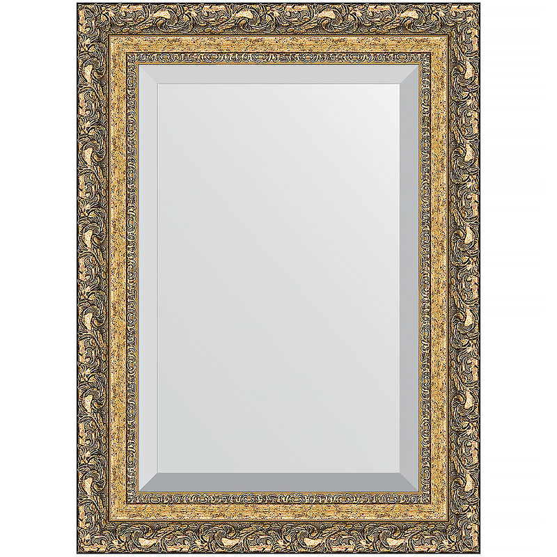Зеркало Evoform Exclusive 75х55 BY 1230 с фацетом в багетной раме - Виньетка бронзовая 85 мм зеркало с гравировкой в багетной раме виньетка бронзовая 85 мм 95x170 см