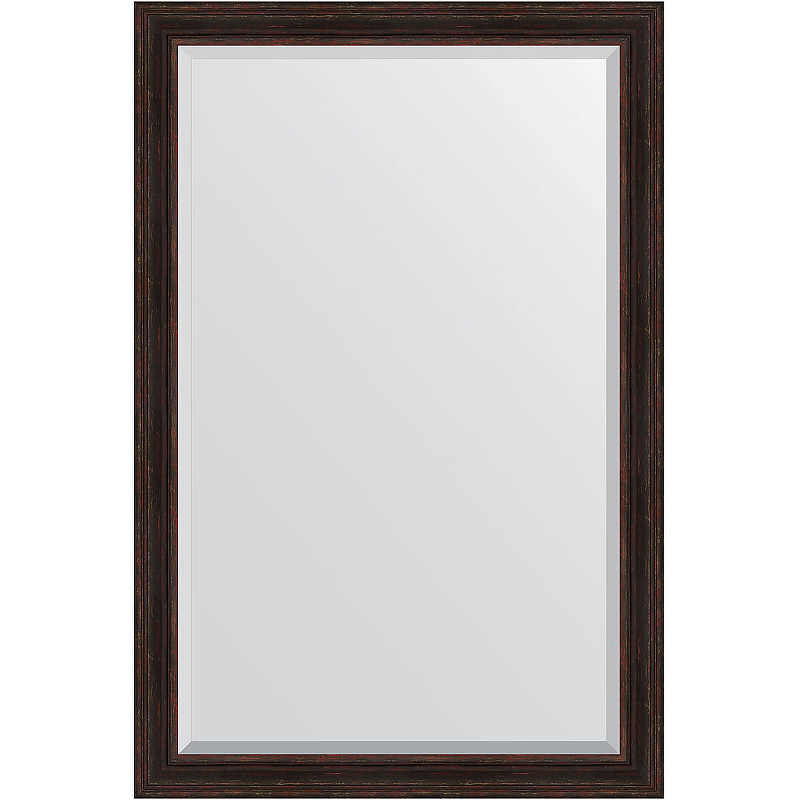 цена Зеркало Evoform Exclusive 179х119 BY 3629 с фацетом в багетной раме - Темный прованс 99 мм