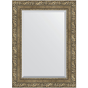 Зеркало Evoform Exclusive 75х55 BY 3385 с фацетом в багетной раме - Виньетка античная латунь 85 мм