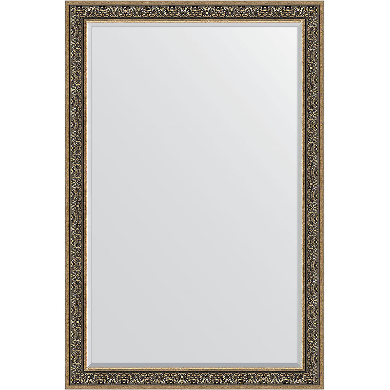 Зеркало Evoform Exclusive 179х119 BY 3631 с фацетом в багетной раме - Вензель серебряный 101 мм