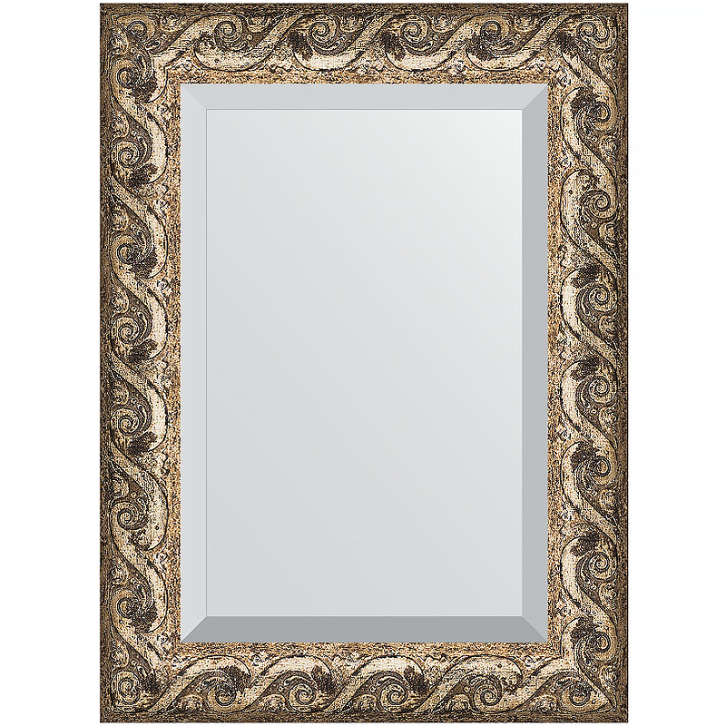 Зеркало Evoform Exclusive 76х56 BY 1229 с фацетом в багетной раме - Фреска 84 мм