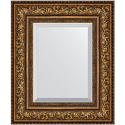 Зеркало Evoform Exclusive 50х60 BY 3375 с фацетом в багетной раме - Виньетка состаренная бронза 109 мм
