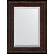 Зеркало Evoform Exclusive 79х59 BY 3395 с фацетом в багетной раме - Темный прованс 99 мм