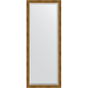 Зеркало Evoform Exclusive Floor 198х78 BY 6103 с фацетом в багетной раме - Состаренная бронза с плетением 70 мм