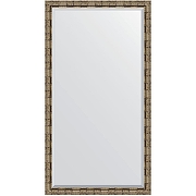 Зеркало Evoform Exclusive Floor 198х108 BY 6147 с фацетом в багетной раме - Серебряный бамбук 73 мм