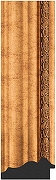 Зеркало Evoform Exclusive Floor 201х111 BY 6157 с фацетом в багетной раме - Римское золото 88 мм-2