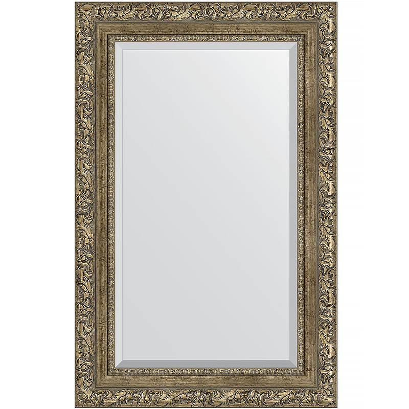 Зеркало Evoform Exclusive 85х55 BY 3411 с фацетом в багетной раме - Виньетка античная латунь 85 мм