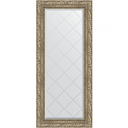 Зеркало Evoform Exclusive-G 125х55 BY 4057 с гравировкой в багетной раме - Виньетка античное серебро 85 мм