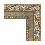Зеркало Evoform Exclusive-G 125х55 BY 4057 с гравировкой в багетной раме - Виньетка античное серебро 85 мм-1
