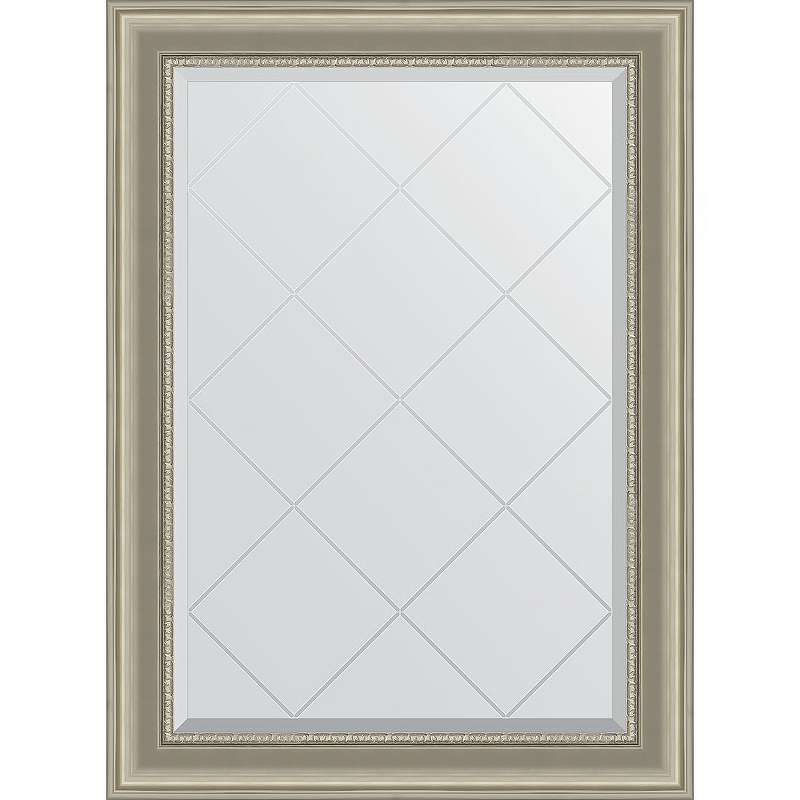 Зеркало Evoform Exclusive-G 104х76 BY 4192 с гравировкой в багетной раме - Хамелеон 88 мм
