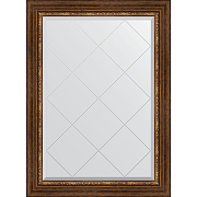 Зеркало Evoform Exclusive-G 104х76 BY 4191 с гравировкой в багетной раме - Римская бронза 88 мм