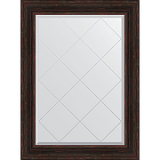 Зеркало Evoform Exclusive-G 106х79 BY 4205 с гравировкой в багетной раме - Темный прованс 99 мм