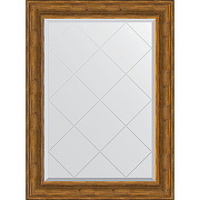 Зеркало Evoform Exclusive-G 106х79 BY 4204 с гравировкой в багетной раме - Травленая бронза 99 мм