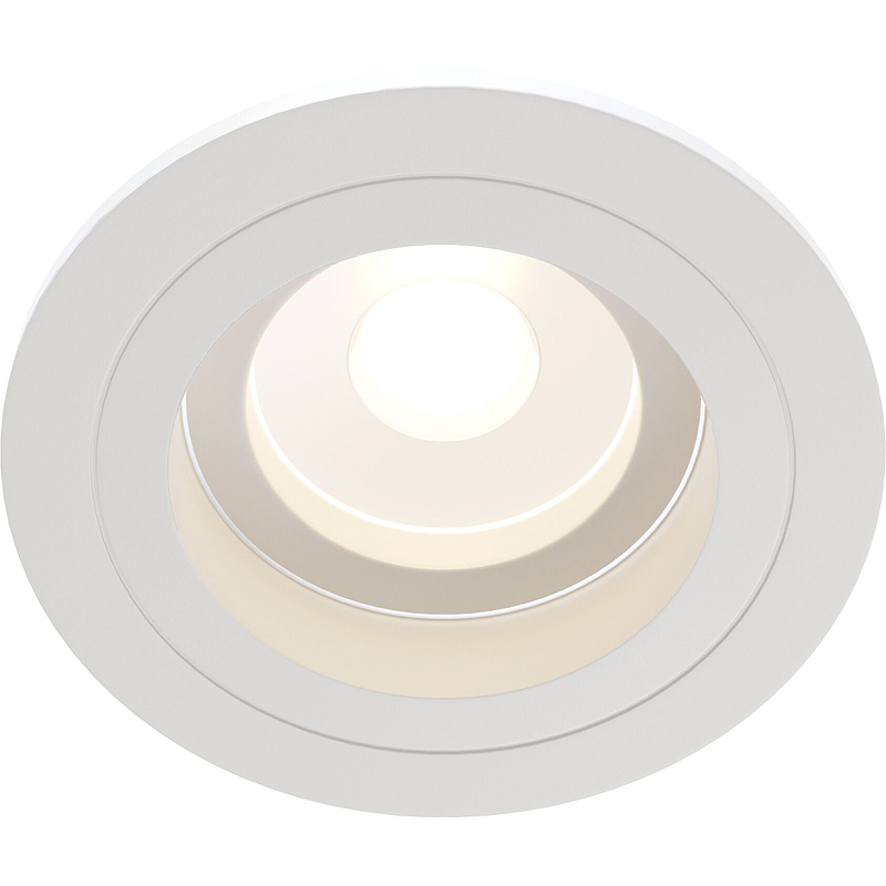 Встраиваемый светильник Maytoni Downlight Atom DL025-2-01W Белый светильник встраиваемый gu10 белый 50 вт ip20 maytoni atom дво dl025 2 01w