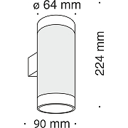 Настенный светильник Maytoni Ceiling Wall Kilt Led C027WL-L10B Черный-6