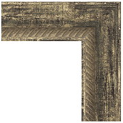 Зеркало Evoform Exclusive-G 123х53 BY 4049 с гравировкой в багетной раме - Старое дерево с плетением 70 мм-2
