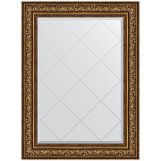 Зеркало Evoform Exclusive-G 108х80 BY 4212 с гравировкой в багетной раме - Виньетка состаренная бронза 109 мм