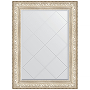 Зеркало Evoform Exclusive-G 108х80 BY 4211 с гравировкой в багетной раме - Виньетка серебро 109 мм