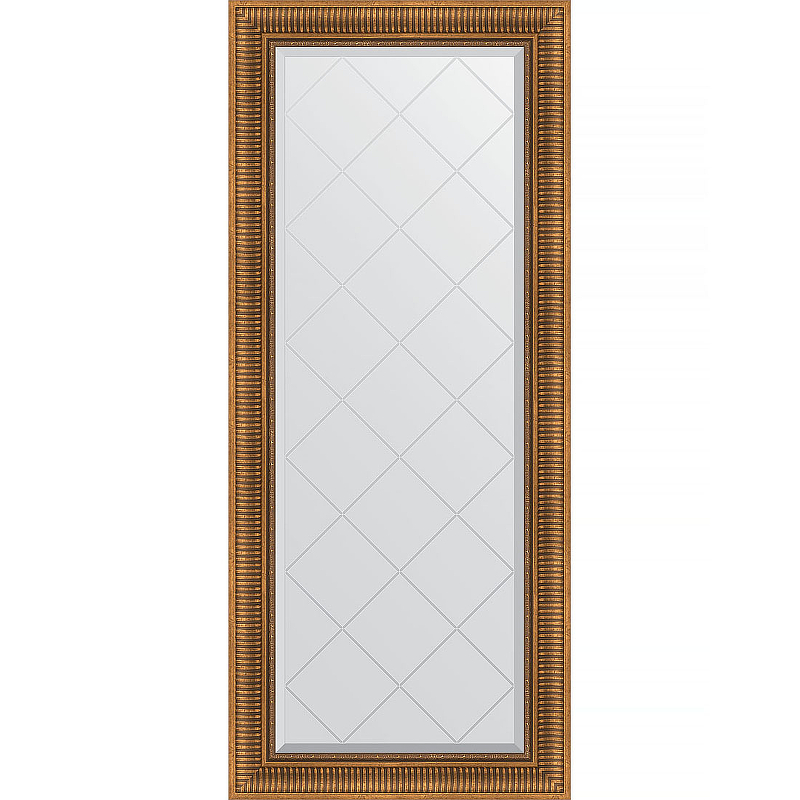 Зеркало Evoform Exclusive-G 157х67 BY 4154 с гравировкой в багетной раме - Бронзовый акведук 93 мм