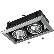 Встраиваемый светильник Maytoni Downlight Metal Modern DL008-2-02-S Серебро